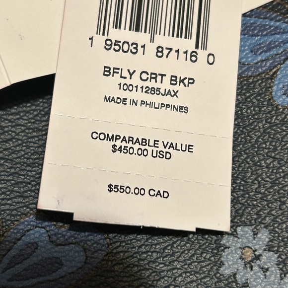 COACH NEW Court Backpack With Lovely Butterfly Print please make offers 🦋💙 - Picture 6 of 7